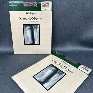 Worthington Sensible Sheers Lot of 2 Suntan 03 Stretch Thigh Highs Average NEW